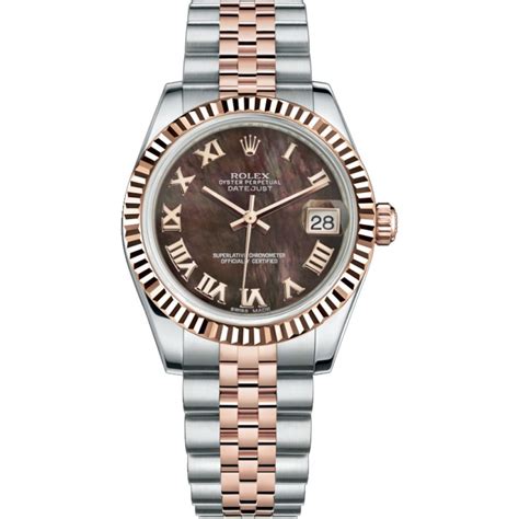 rolex datejust schoko|Rolex Datejust 31 watch: Oystersteel and Everose gold.